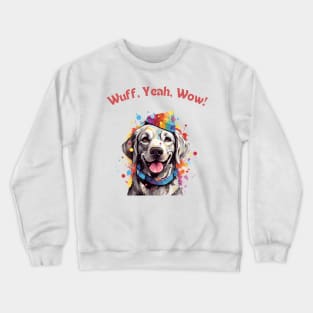 Woofy Adventure - Funny Dog Design Crewneck Sweatshirt